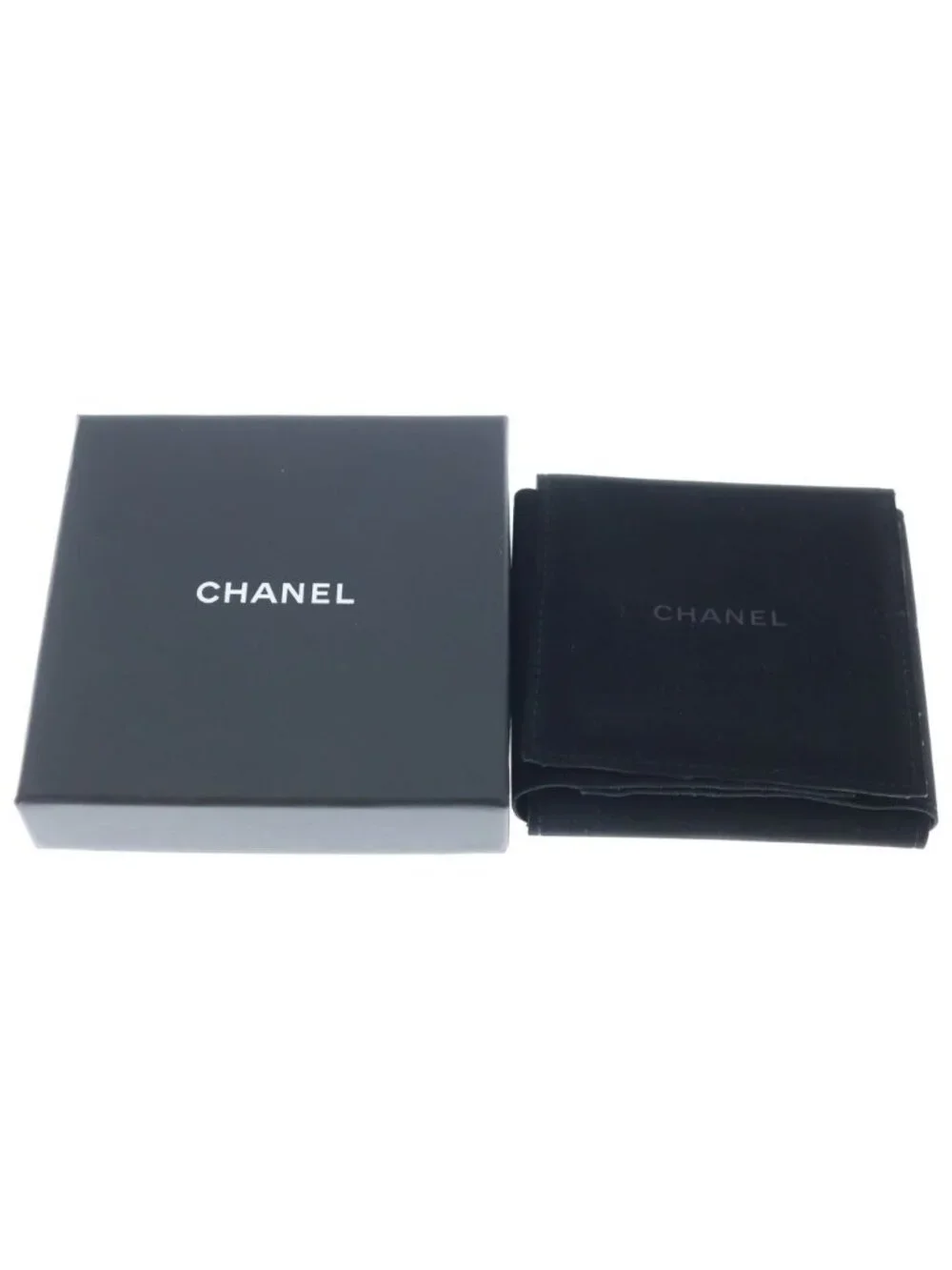 Chanel CC Logo Rhinestone Hoop Earrings Gold